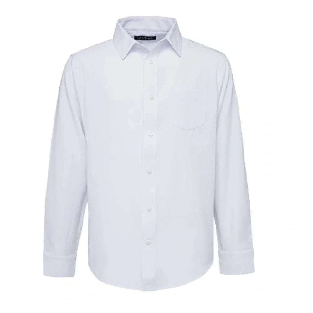 Nautica Boys 'XL 18-20 Synthetic Woven Long Sleeve Shirt boys Uniform Bottoms